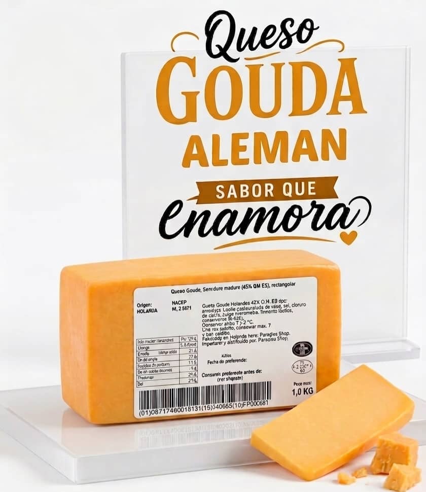 Queso Gouda Alemán 3.1 kg