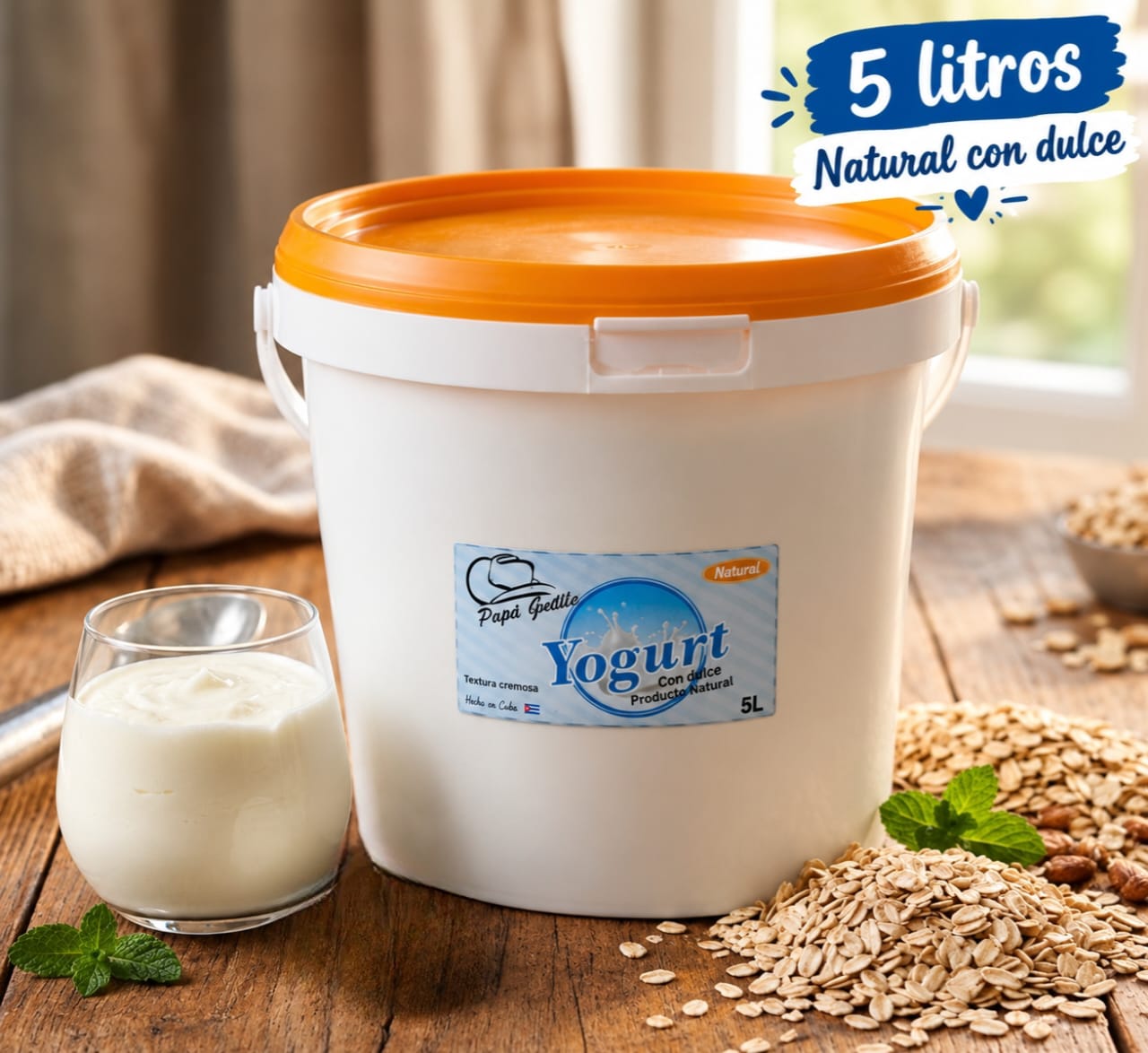 Yogurt Natural (con dulce) 5 Lt