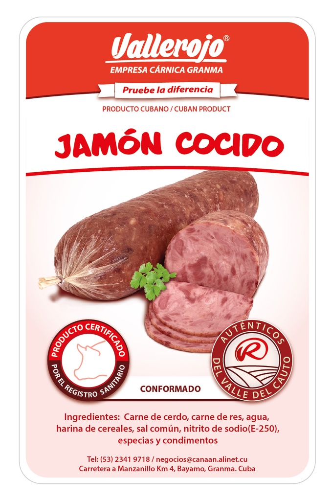 Jamón Cocido pieza de 0.5 a 1.0 Kg